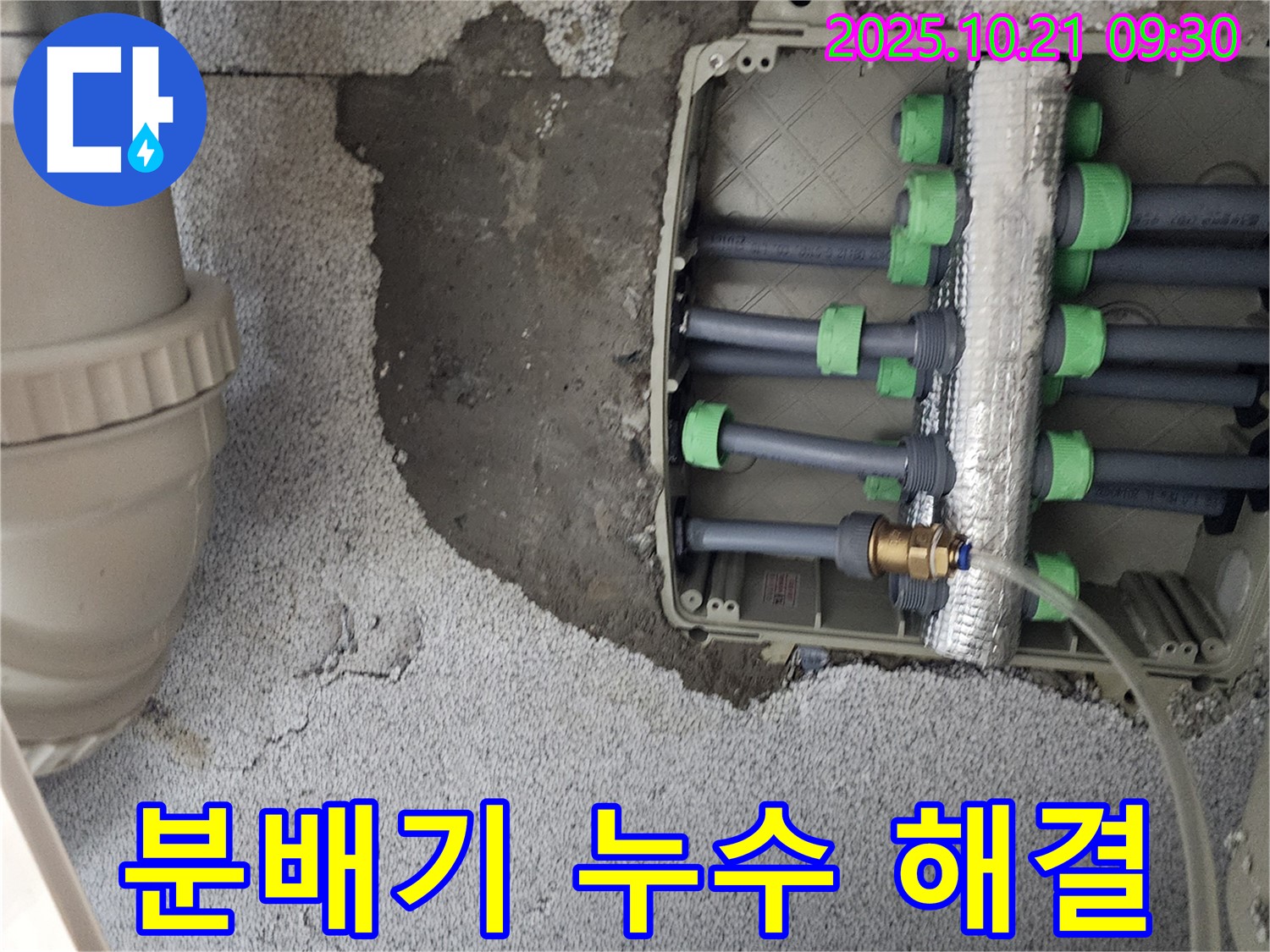 양주시 장흥면 삼하리 - 분배기 누수, 베테랑 기술로 신속하게 해결