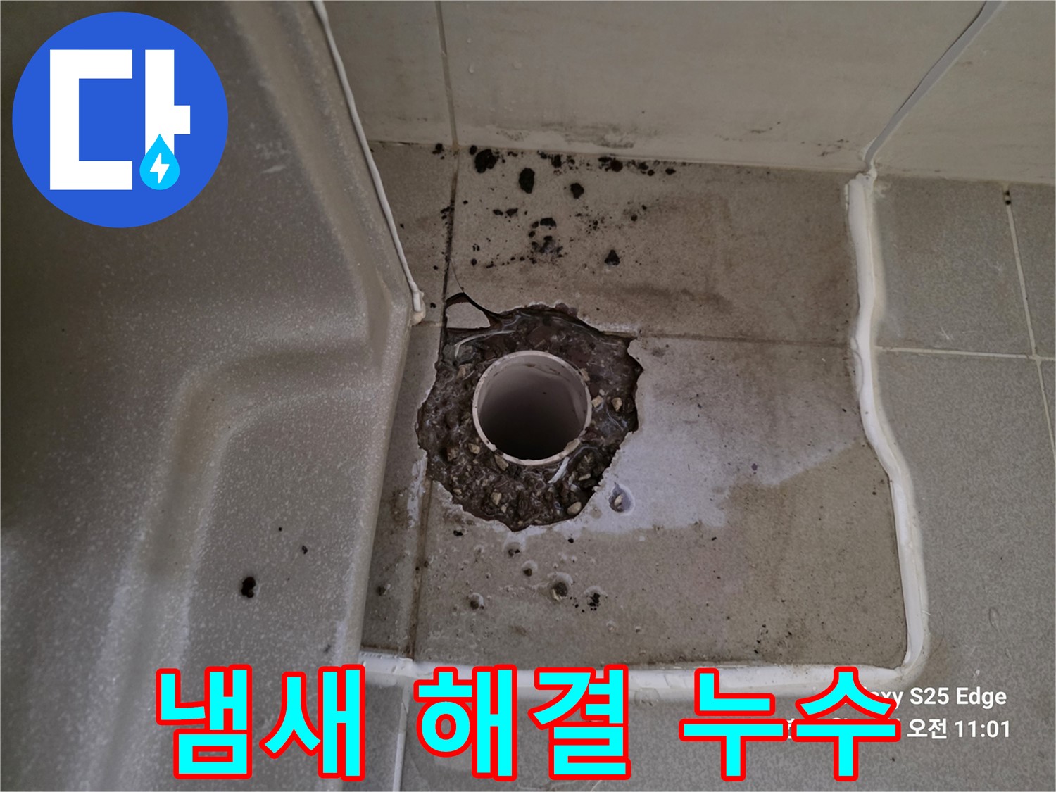 고양시 덕양구 오부자동 욕조 배수구 주변 냄새 - 누수 관련성 확인 및 냄새 제거