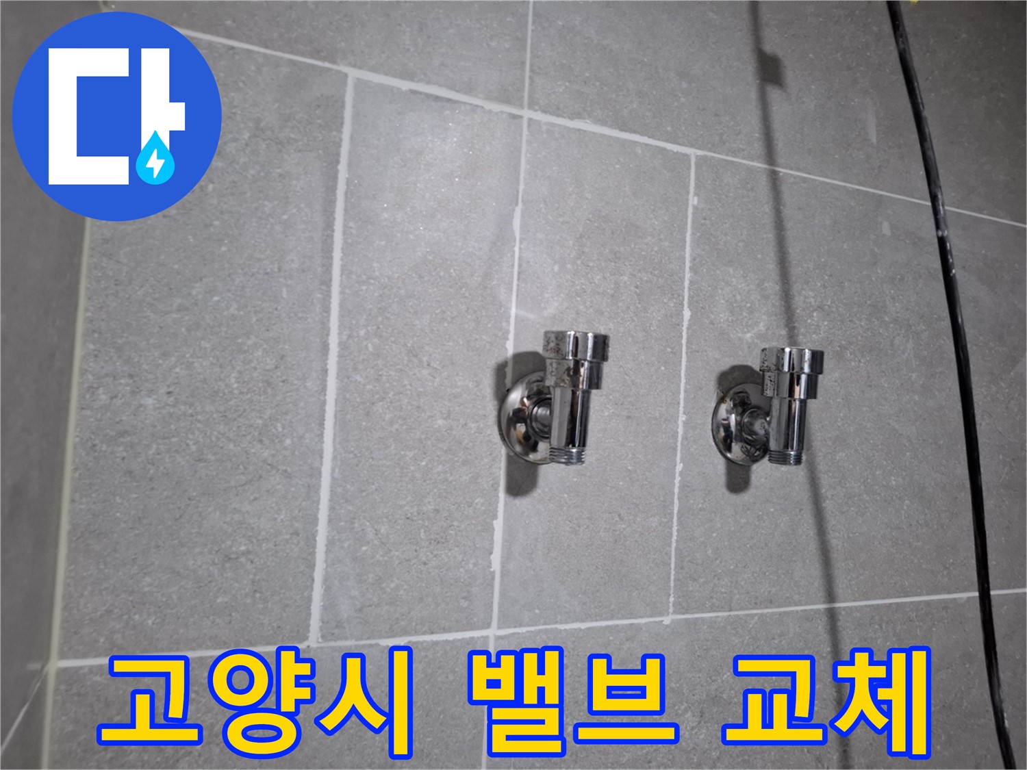 고양시 지축동 누수 - 앵글밸브 교체로 누수 해결!