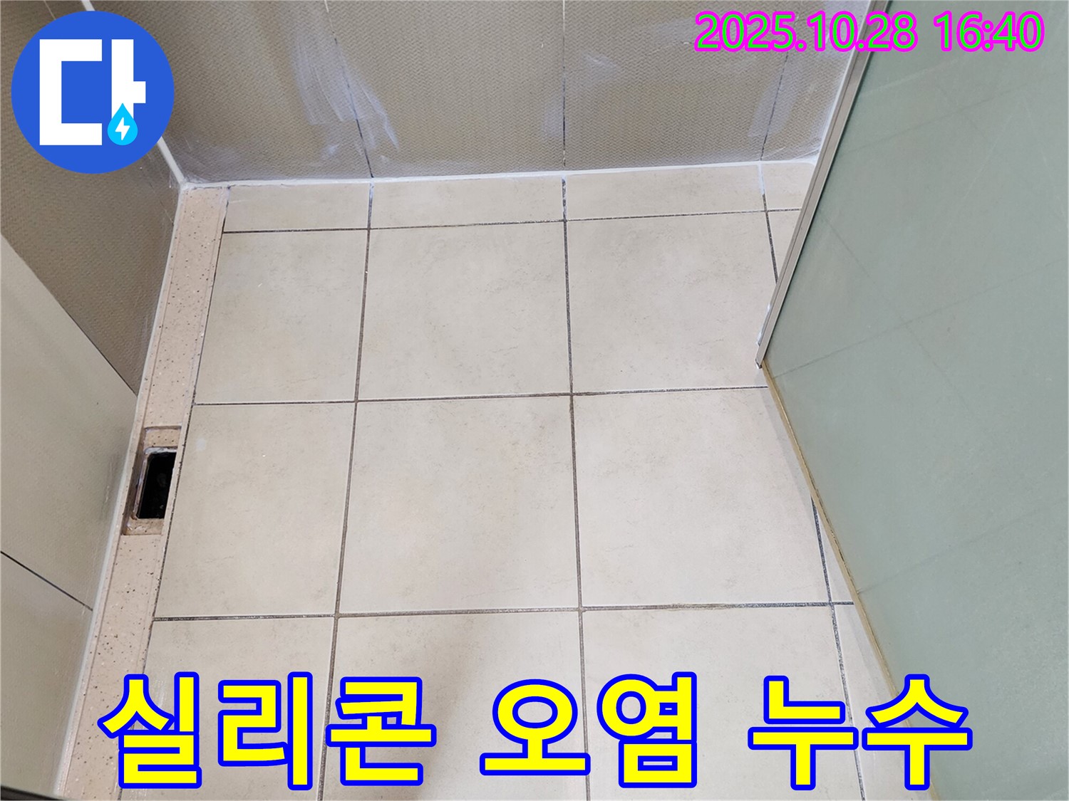 양주시 유양동 샤워부스 누수 - 실리콘 오염 및 손상으로 인한 누수 해결