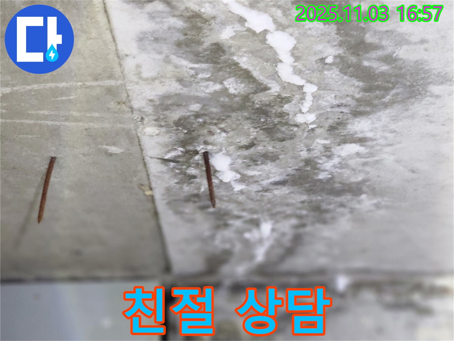 양주시 삼숭동 누수 현장 - 친절하고 자세한 상담으로 솟은 못 누수에 대한 모든 궁금증을 해결해 드립니다.