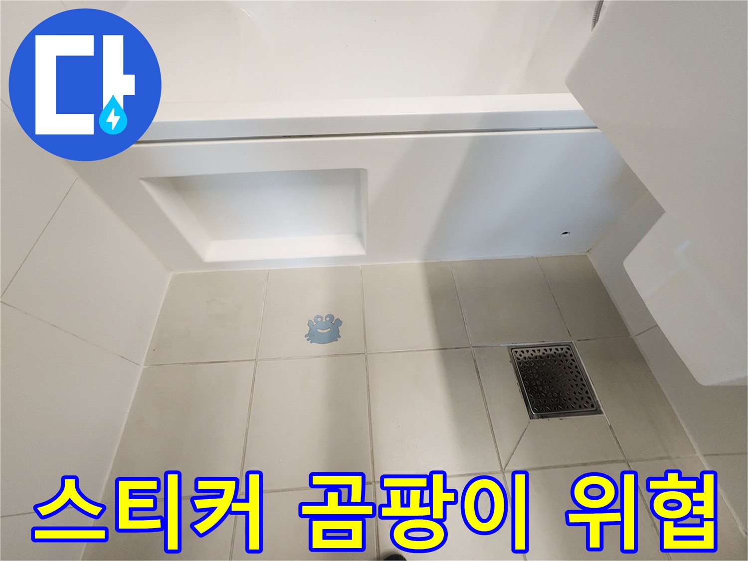 스티커 아래 곰팡이 - 건강을 위협하는 누수의 증거.
