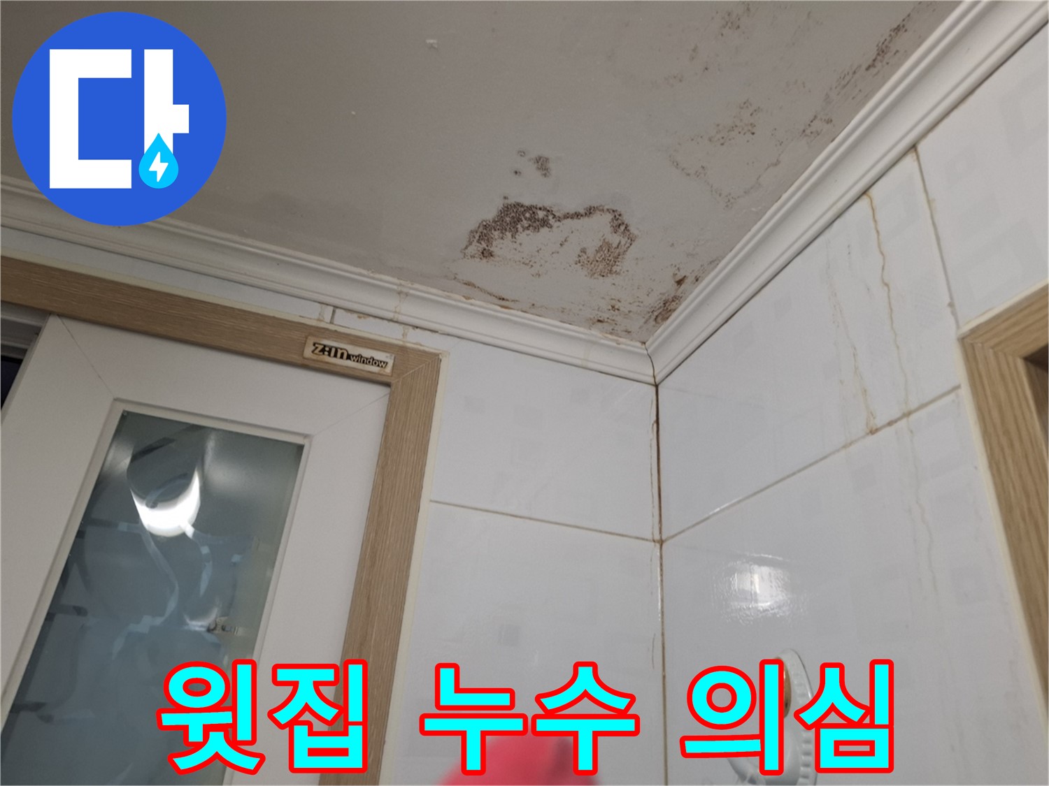 욕실 천장 누수 - 윗집 배관 문제 의심 - 정확한 원인 파악