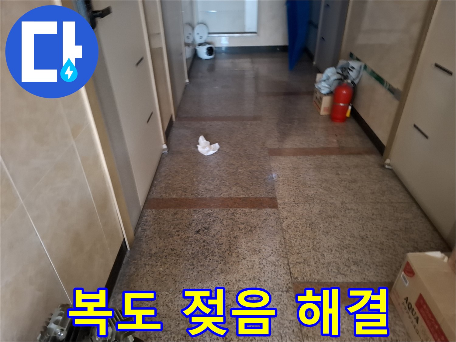 복도 젖음 해결 - 신속 진단 - 신림동 누수 전문