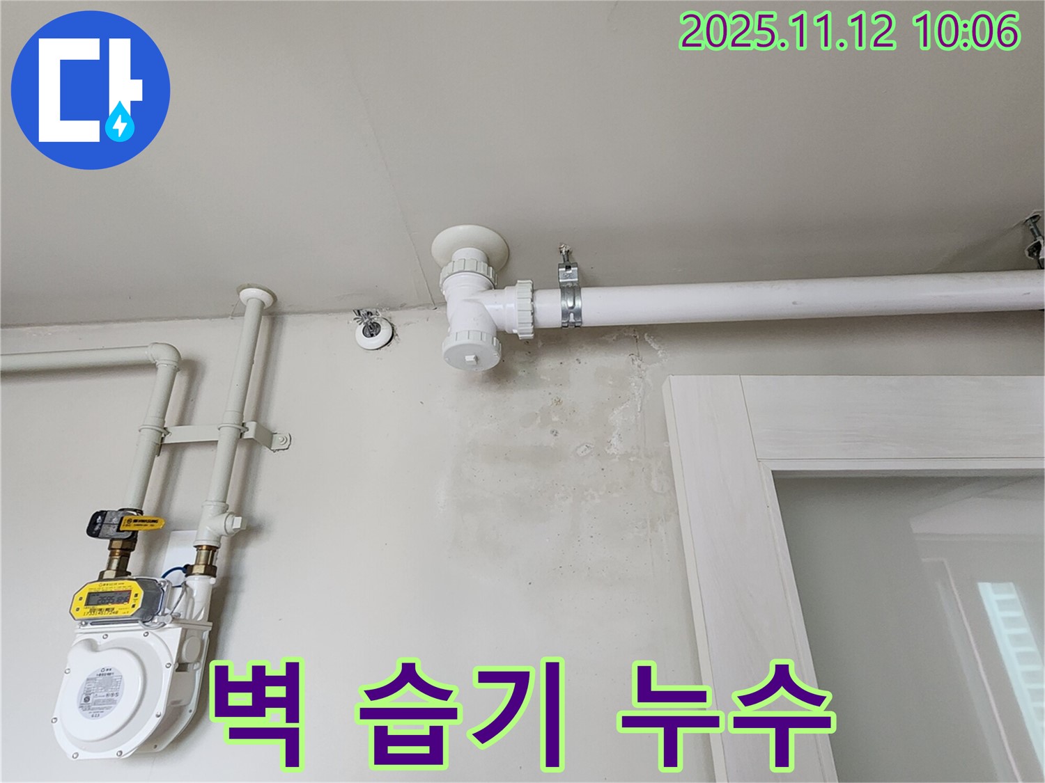 벽에 습기가 계속 - 곰팡이 번식 직전, 누수 해결이 시급!