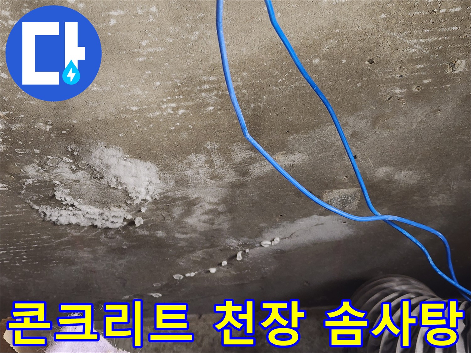 용인시 기흥구 보정동 - 콘크리트 천장 솜사탕 곰팡이 - 누수 의심