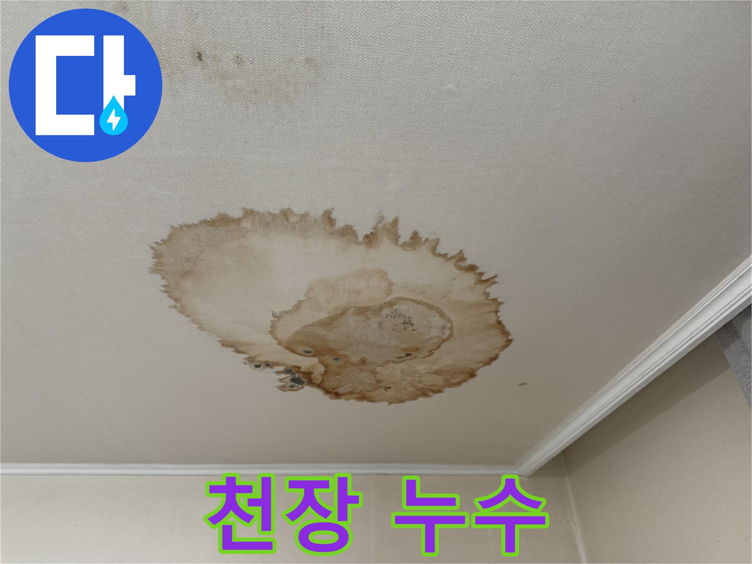 서대문구 세검정로 누수 - 천장에 생긴 누수 얼룩