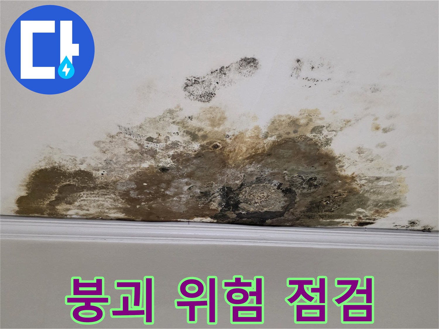 용강동 현대홈타운 아파트 누수 - 곰팡이로 인한 천장 붕괴 위험 - 긴급 안전 점검 실시