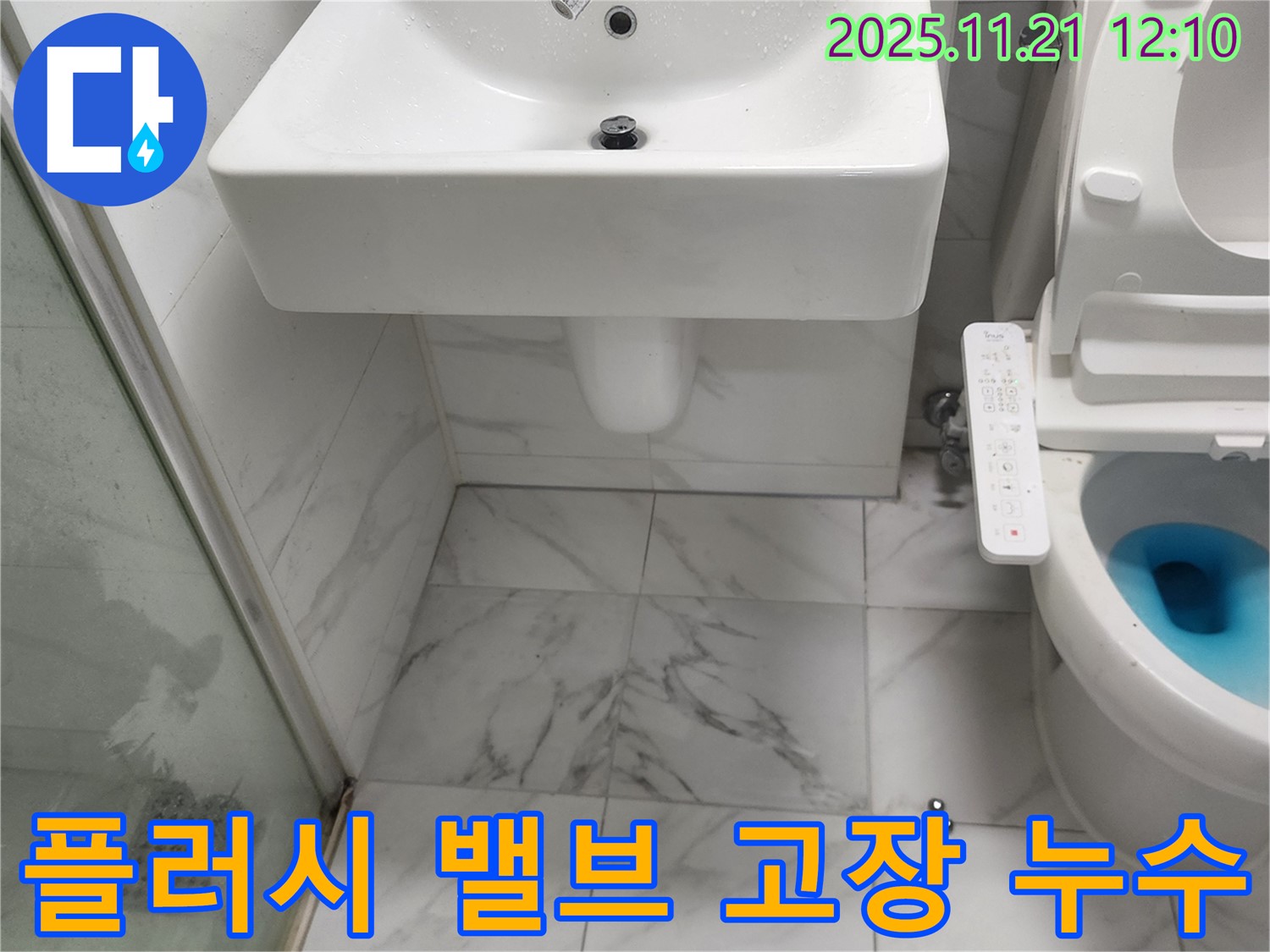 가산리 변기 누수 - 수조 플러시 밸브 고장으로 인한 누수 문제 해결 과정