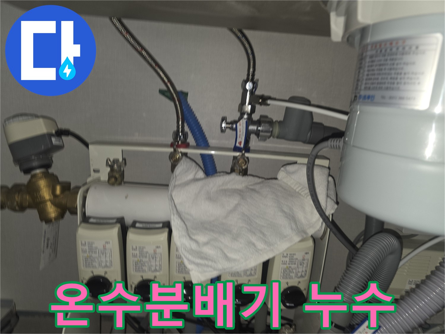 판교동 누수 - 온수분배기 누수 진단 및 신속한 해결