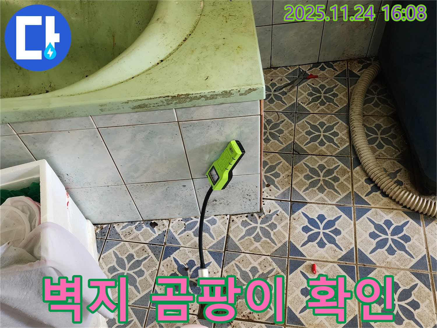 포천 신북면 가채리 주택 누수 - 벽지 곰팡이로 누수 초기 증상 확인
