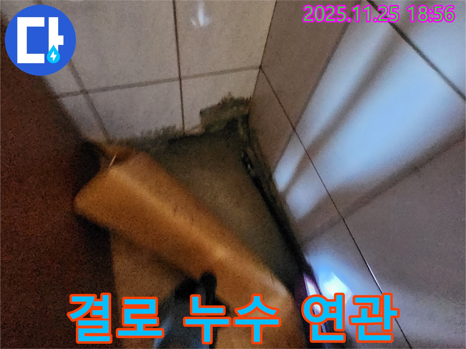포천 신북면 심곡리 누수 - 겨울철 결로, 누수와 연관되어 있을 수 있습니다.