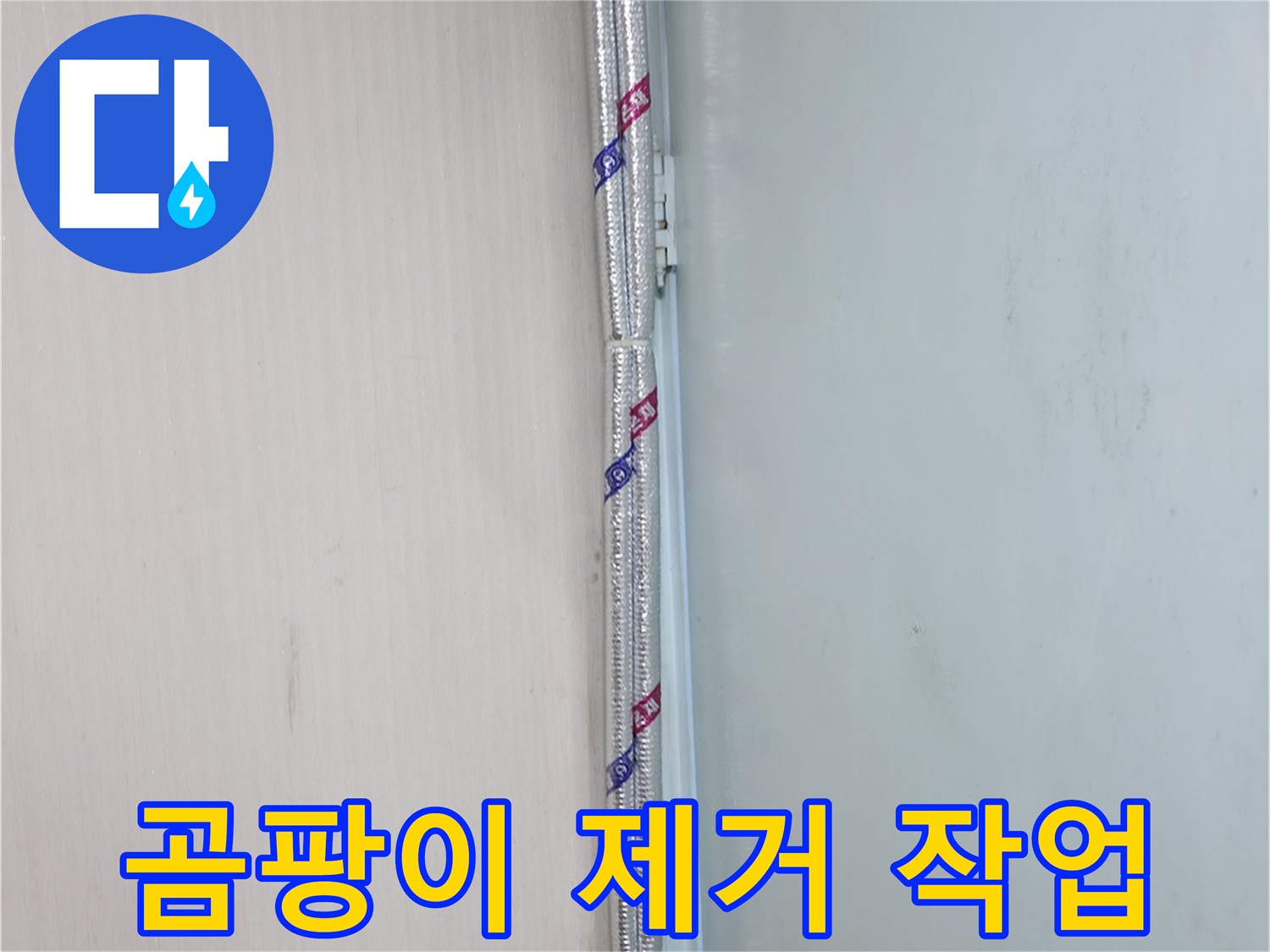 서초구 방배동 누수 해결 - 배관 주변 곰팡이를 깨끗하게 제거