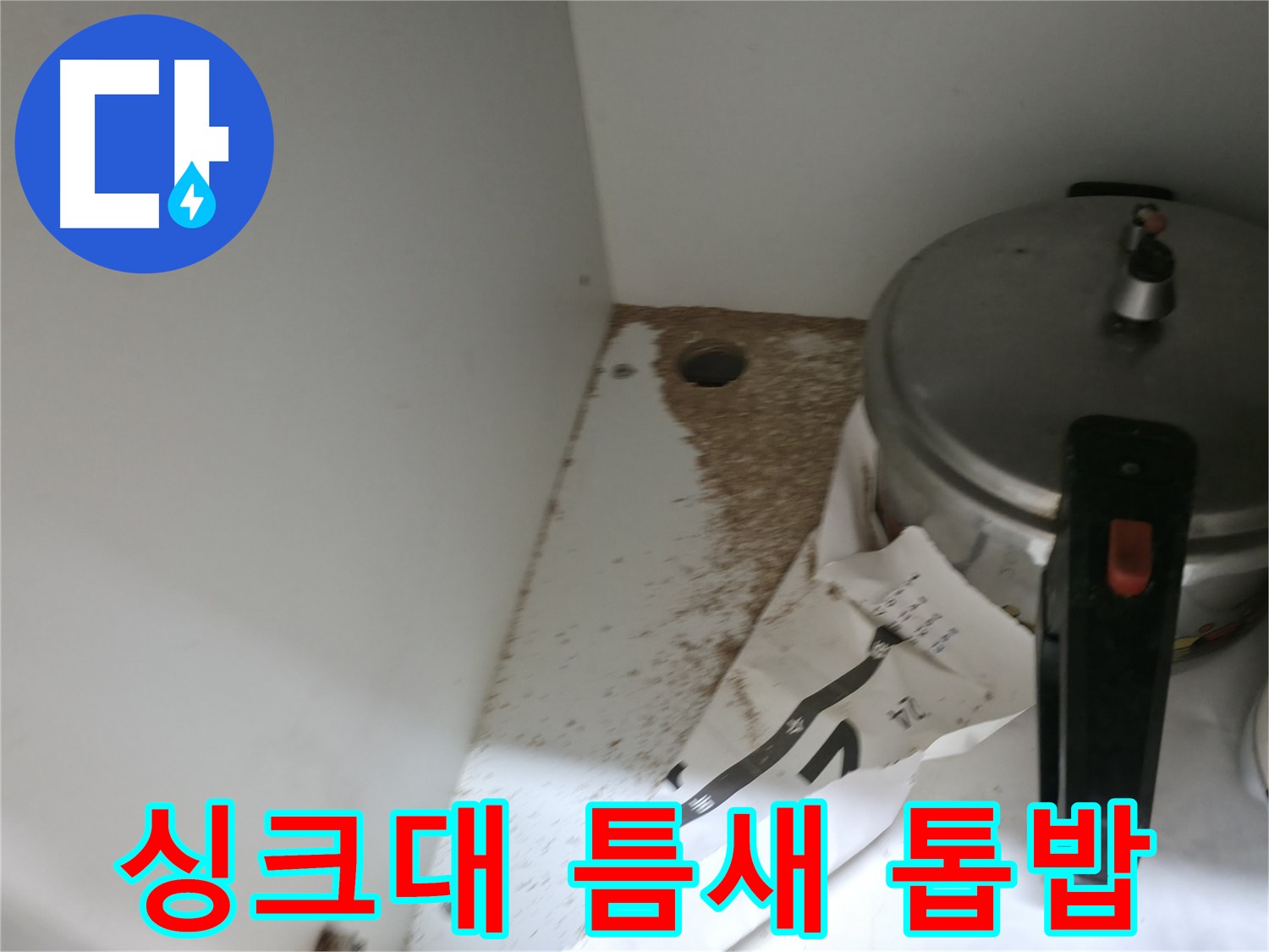 싱크대 하부 - 합판 훼손 - 원인 파악 - 해결 필수