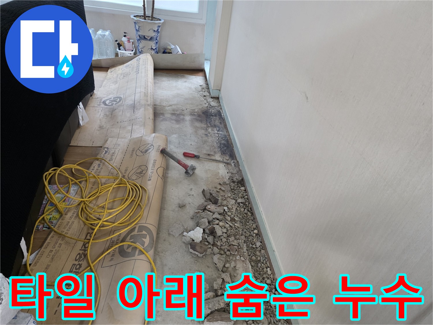 서초구 서초2동 타일 아래 숨은 누수 - 꼼꼼한 탐색으로 해결
