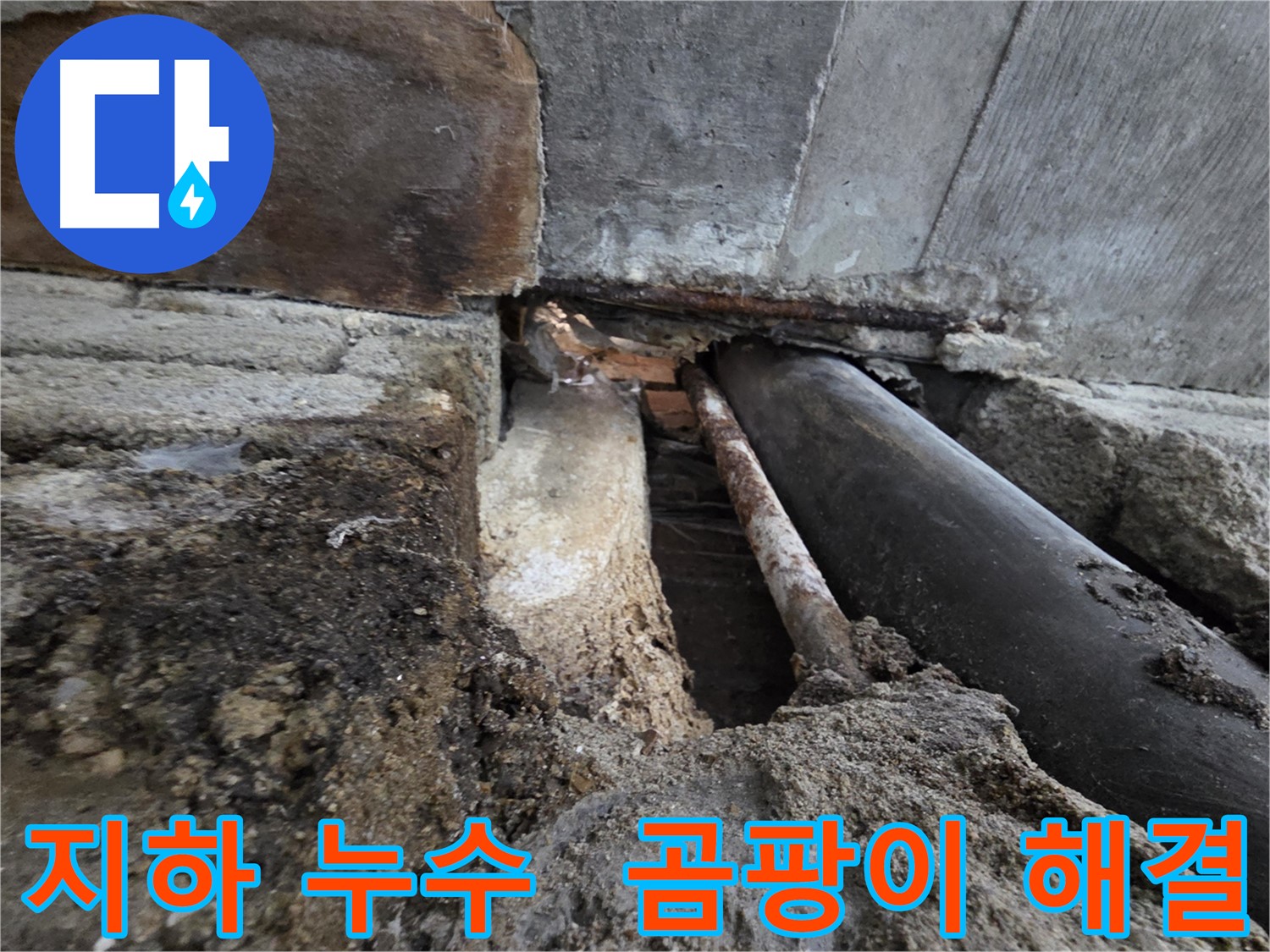 서초동 명달로4길 누수 - 건물 지하 누수 - 습하고 곰팡이 문제를 원인부터 해결합니다 - 쾌적한 지하 환경을 만들어 드립니다.