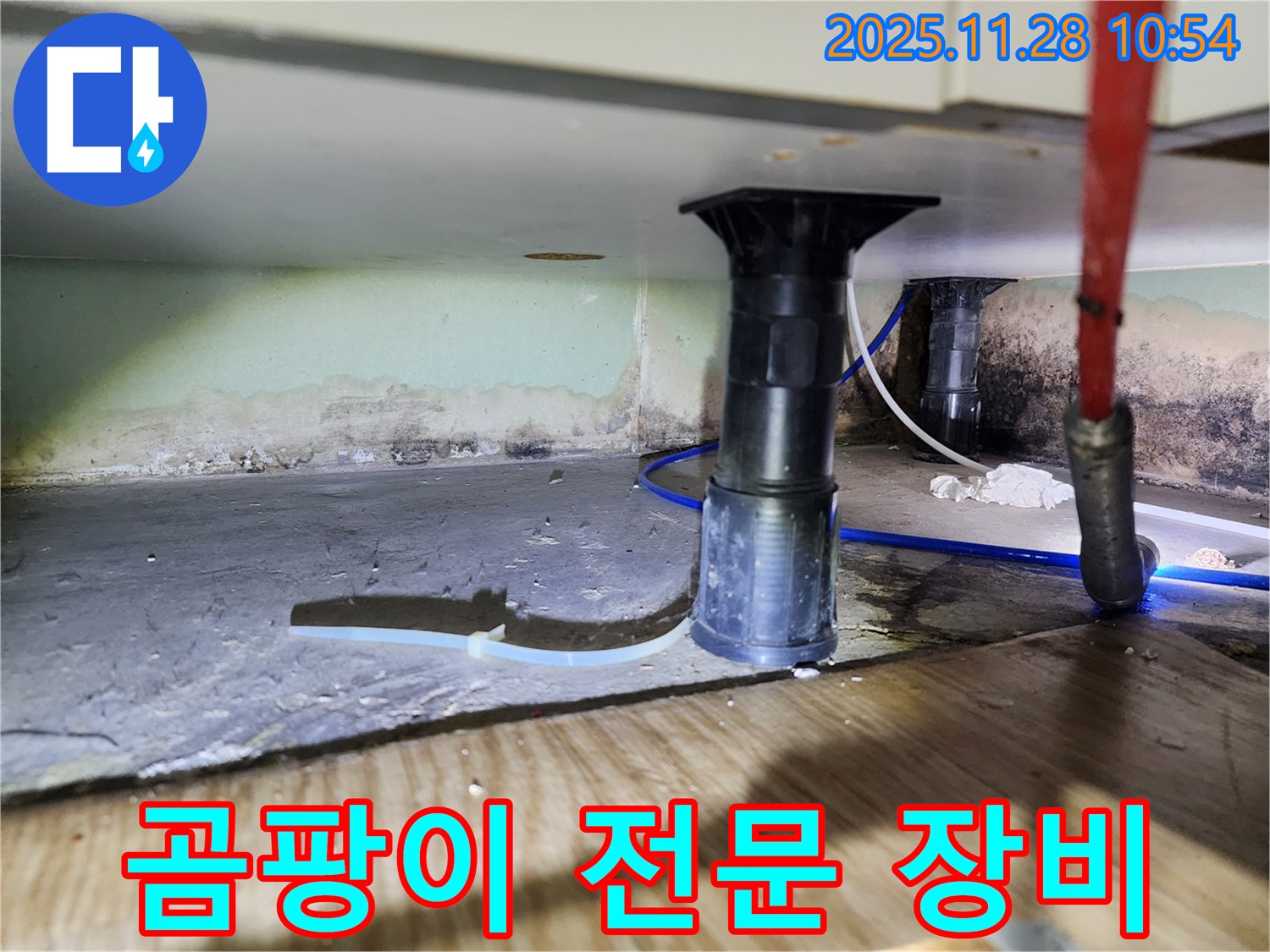 싱크대 하부 누수 - 곰팡이, 습기, 악취 전문 장비 진단