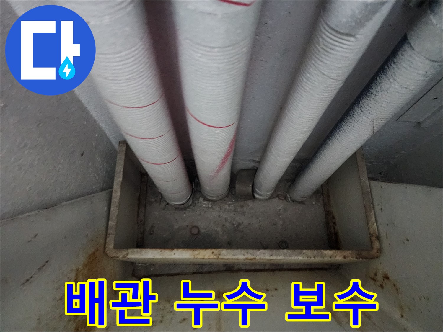 장안구 누수 공사 - 아파트 배관 누수, 완벽한 보수 후 안심