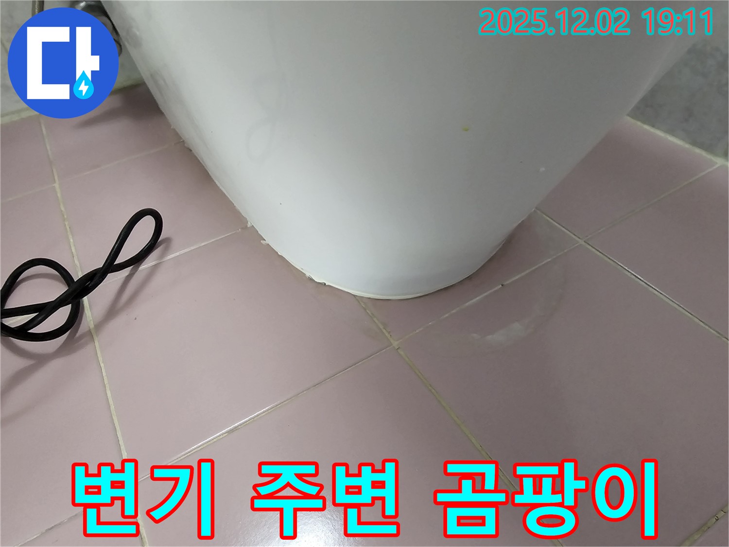 변기 주변 곰팡이 - 신대방동 현대아파트 누수, 누수와 관련 있을 수 있습니다