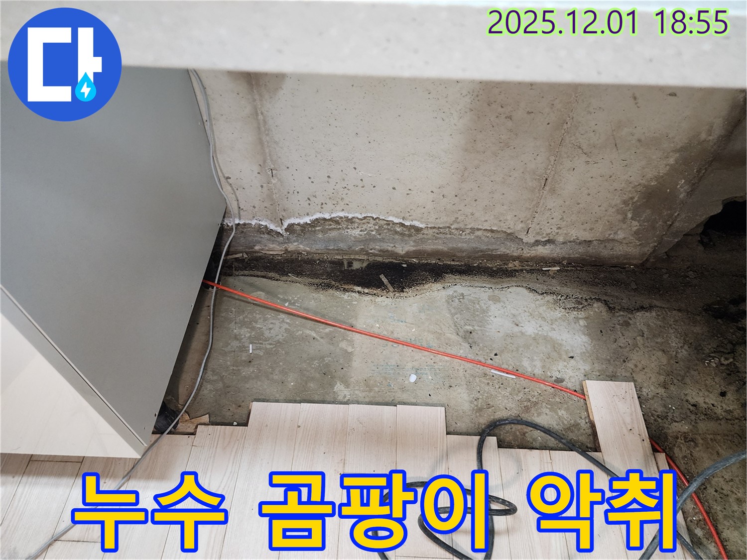 포천 이동면 연곡리 싱크대 누수 - 곰팡이 악취 발생, 긴급 해결