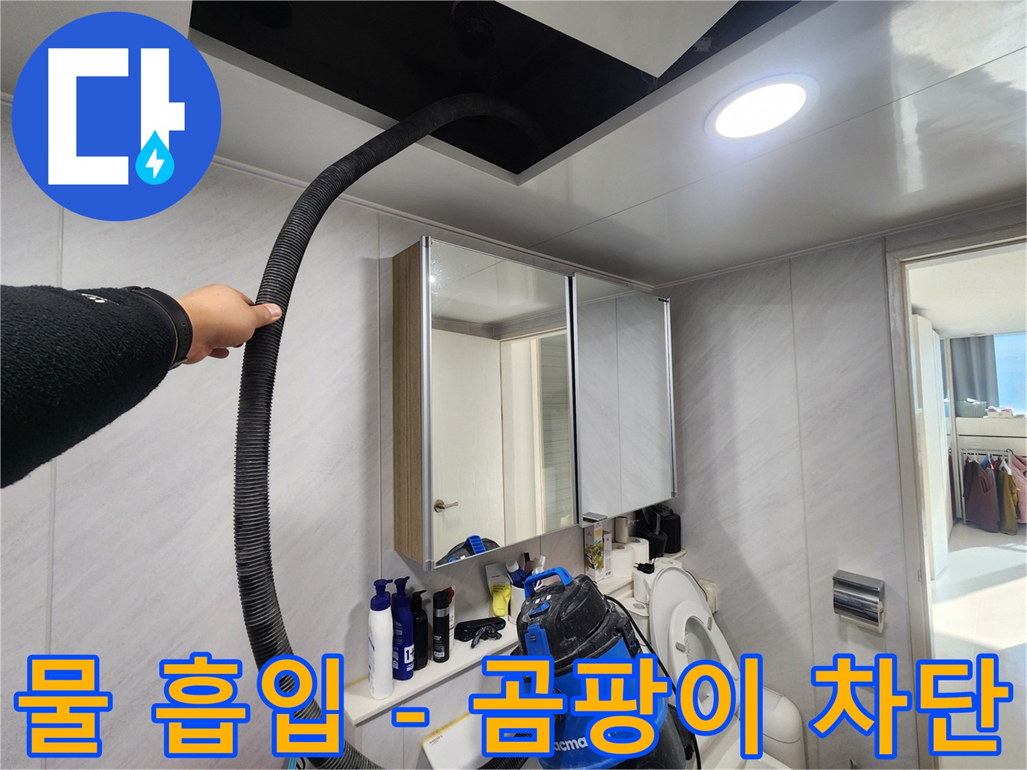 동두천 지행동 아파트 - 물 흡입 후 곰팡이 완벽 차단 - 이제 안심하세요!
