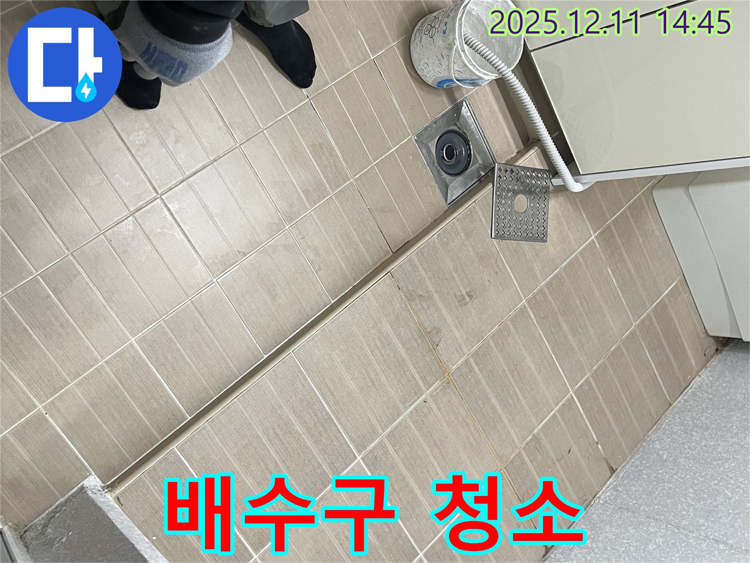 마포구 아현동 - 세탁실 배수구 역류와 누수 - 꼼꼼한 청소로 문제 해결