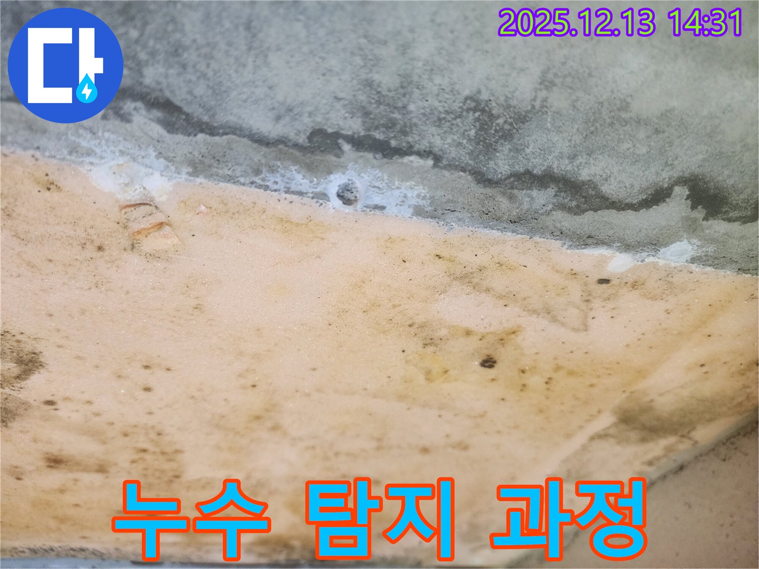 서초구 반포동 리체아파트 누수 탐지 과정 - 전문 장비 사용