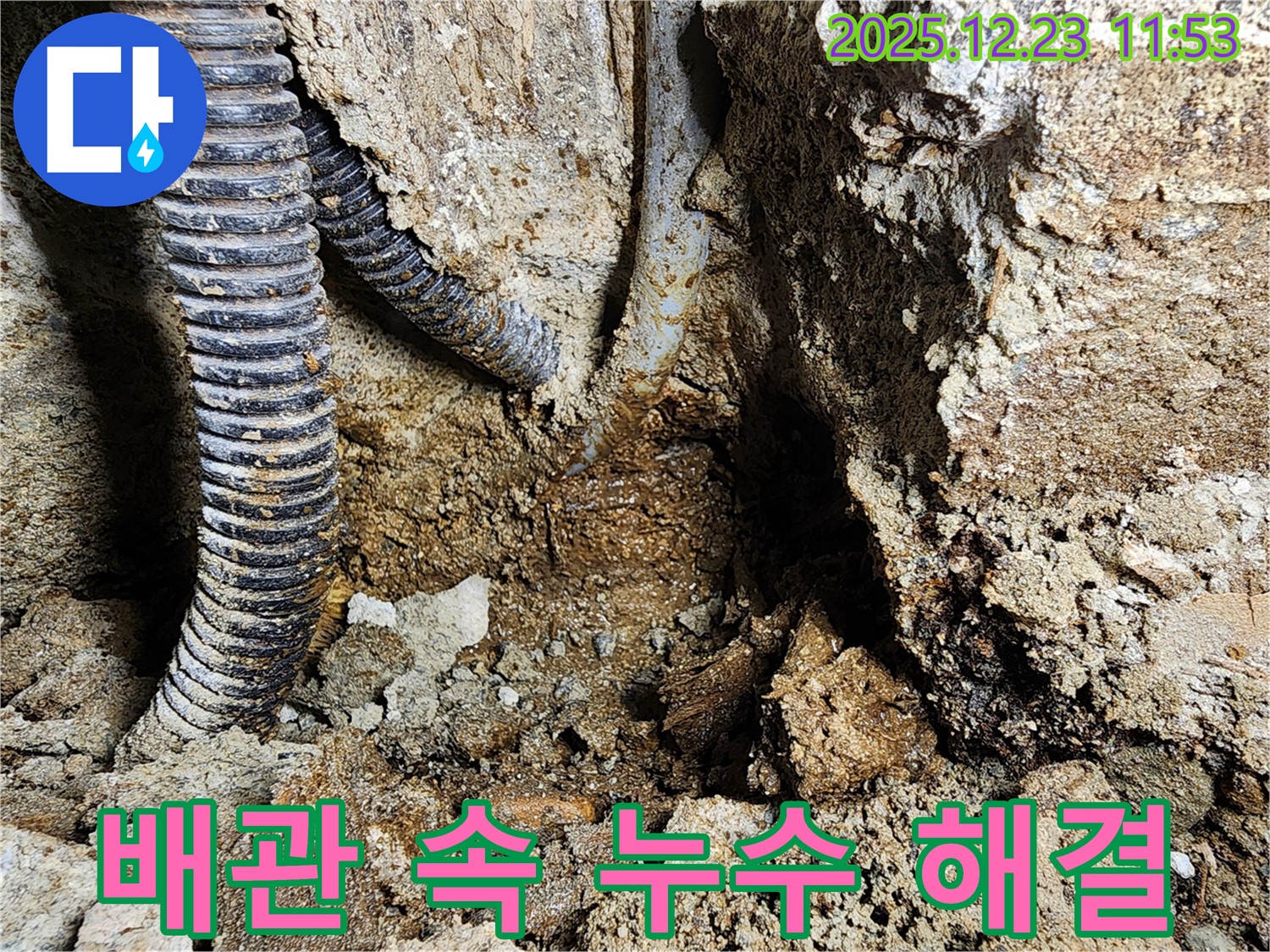 동두천 보산동 - 복잡한 배관 속 누수 해결 - 숙련된 기술로 정확하게 찾아 해결해 드립니다.