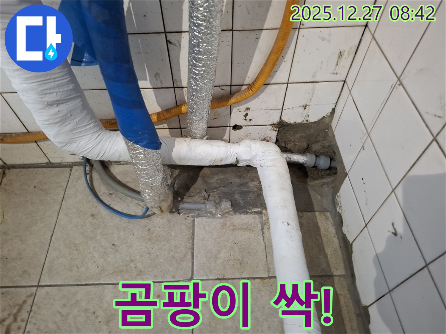 송파구 문정동 누수 현장 - 누수 해결, 곰팡이 걱정 싹!