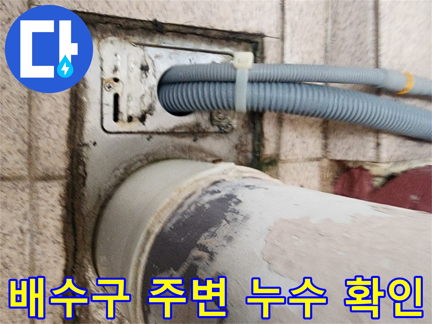 화장실-배수구-유가-주변-배관-상태-점검-사진