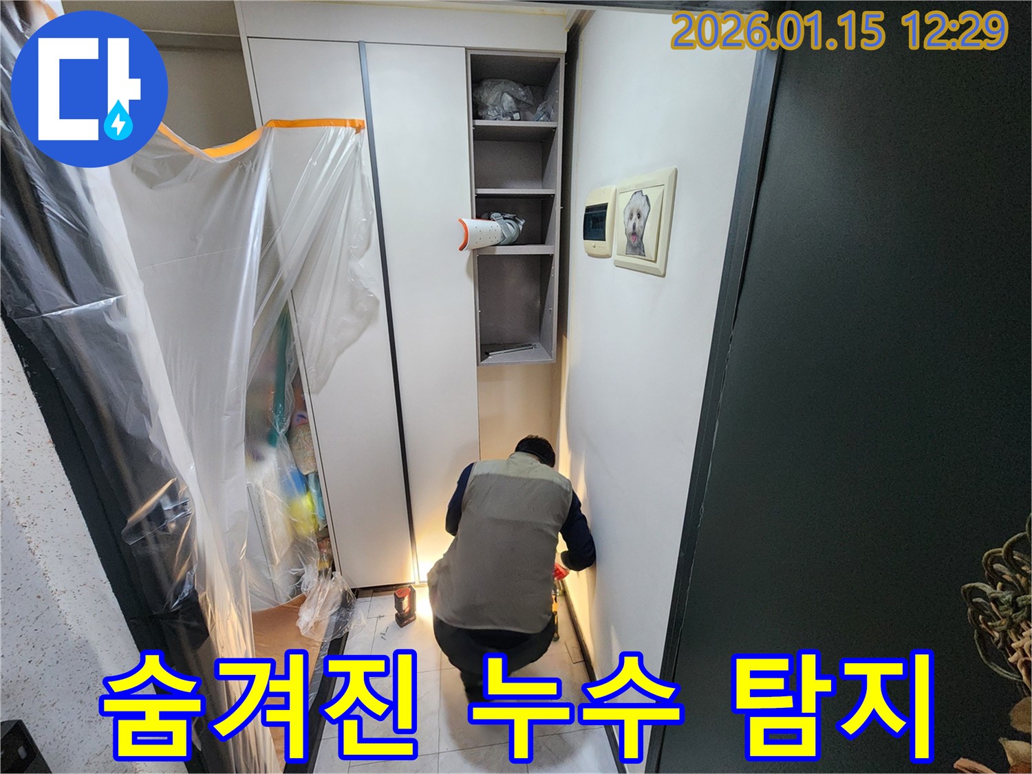 첨단 장비를 사용하여 숨겨진 누수 지점을 탐지하고 있습니다 - 꼼꼼한 탐지로 누수 문제를 완벽하게 해결합니다.