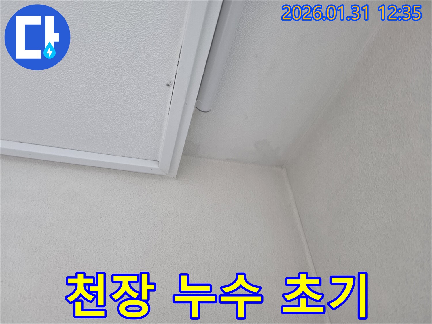 수원 누수탐지 - 천장 누수 초기 증상 발견 및 정밀 탐지 과정