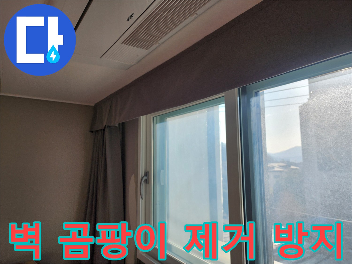 창문 주변 벽 곰팡이 제거 및 방지 시공 - 곰팡이 걱정 없이 깨끗하게!