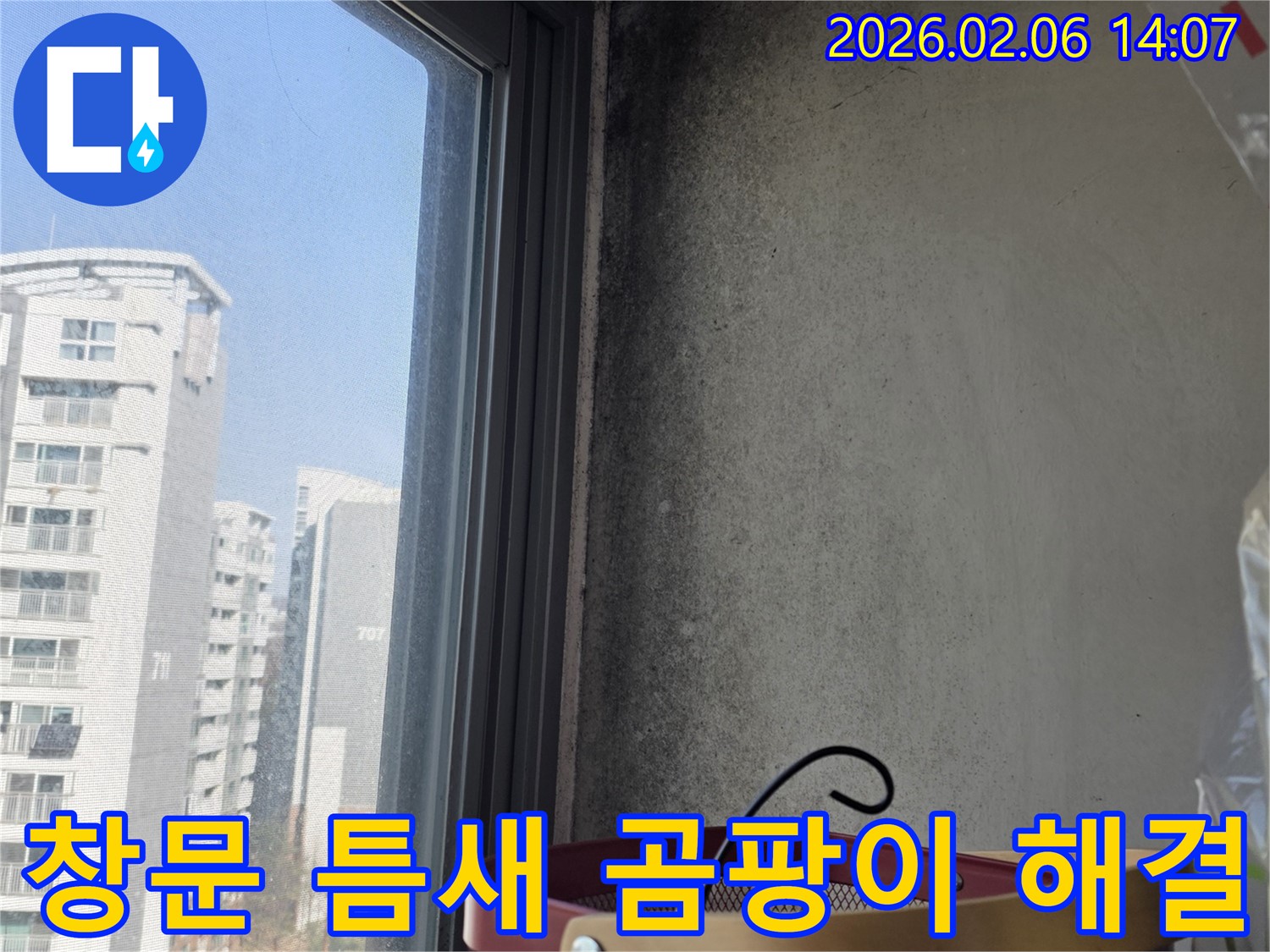 마포구에서 창문 틈새 곰팡이 문제를 해결하고 - 쾌적한 환경을 만들어 드립니다.