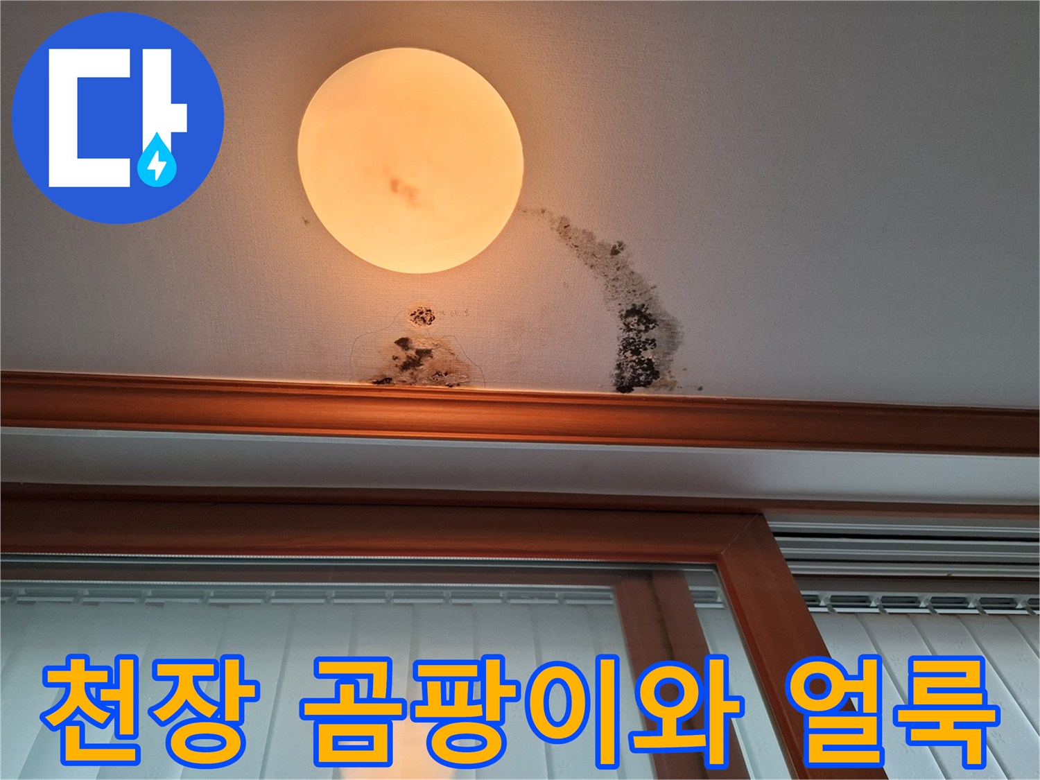 남양주 평내동 아파트-누수로 인한 천장 벽지 변색 및 곰팡이 발생
