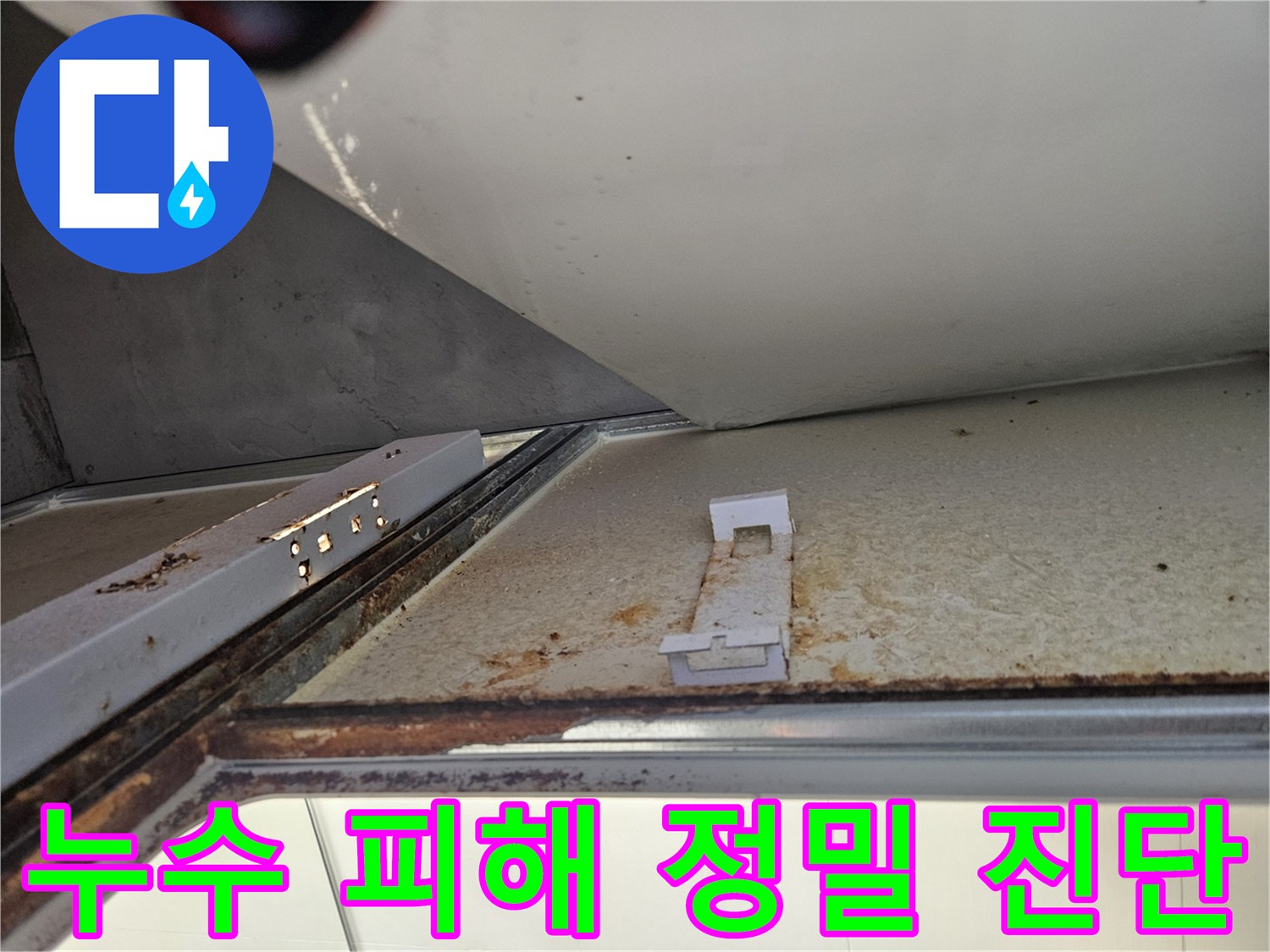 아파트 욕실 천장 내부의 누수 피해 부위 정밀 진단-숨겨진 손상까지 파악