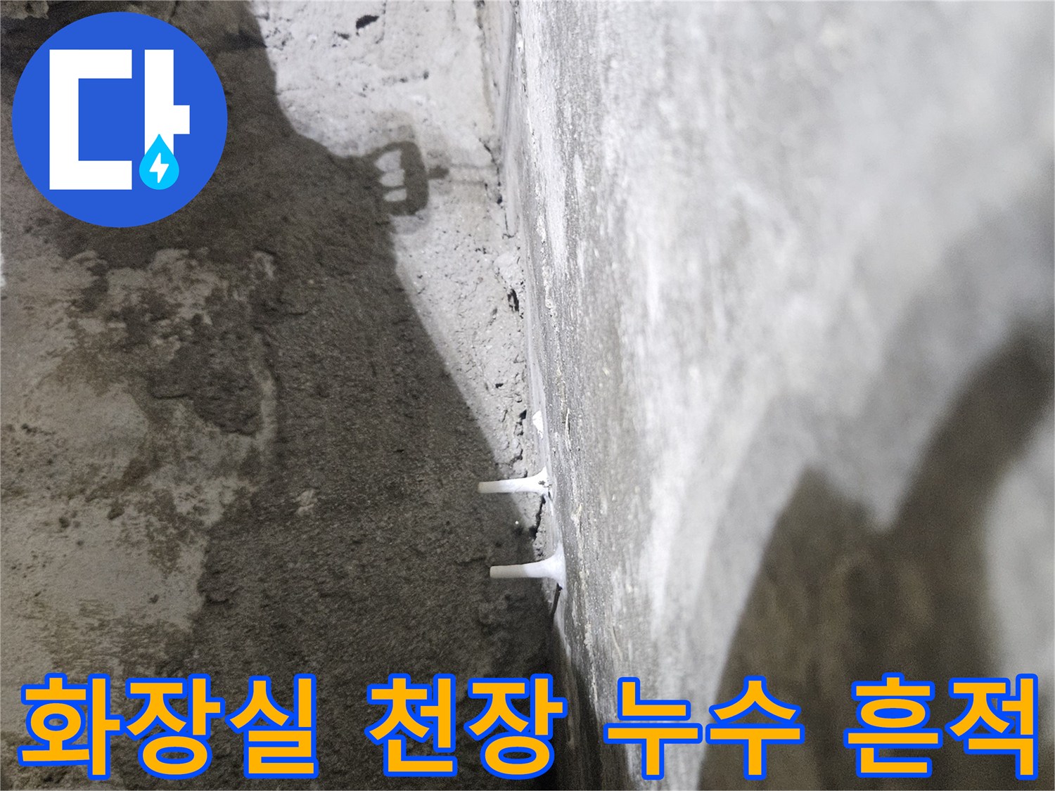 김포 풍무동 아파트-화장실 천장 슬래브의 습기 및 오염 상태