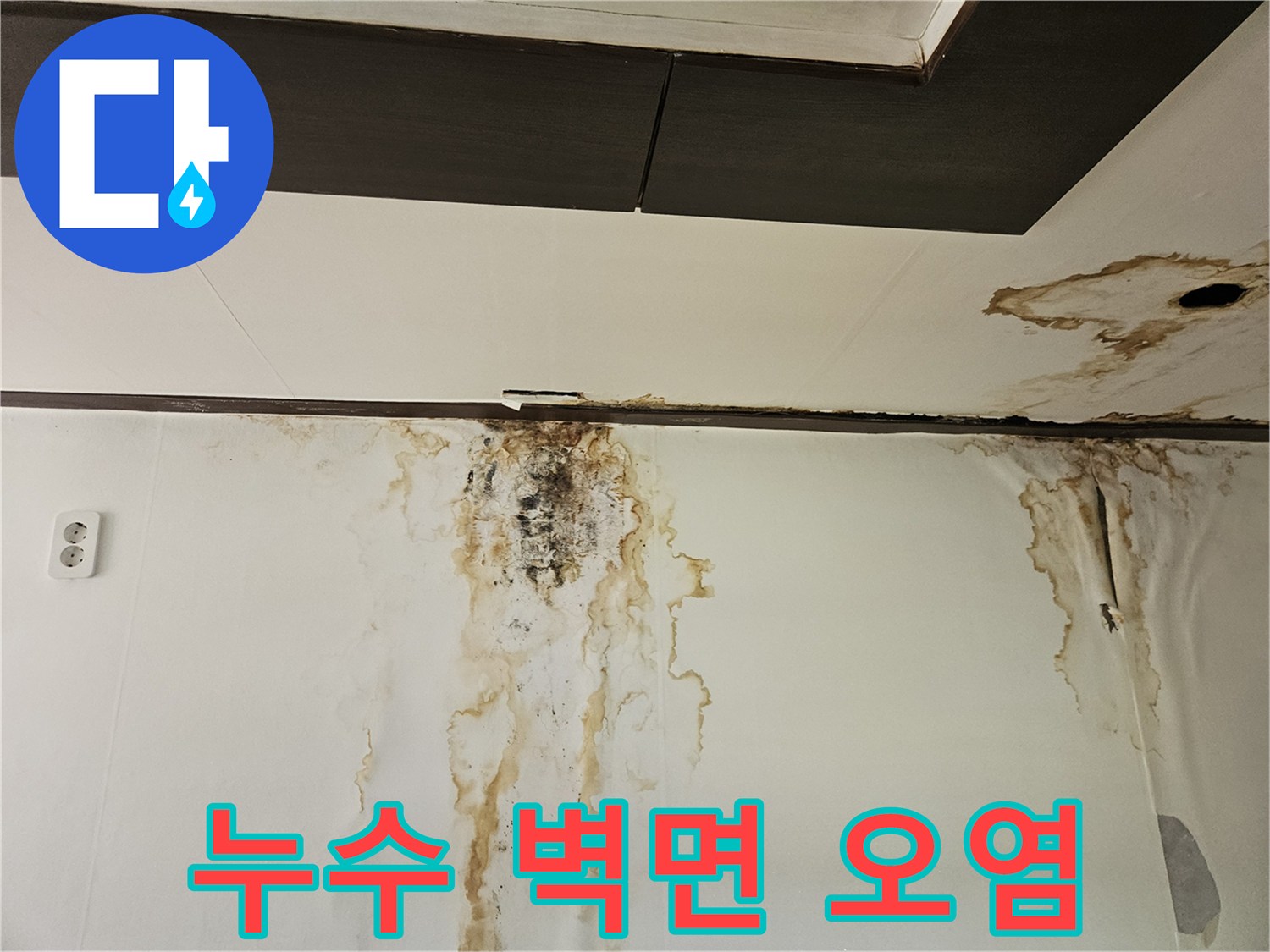 정릉동-현장의-천장-및-벽면에-발생한-심각한-물자국-상태