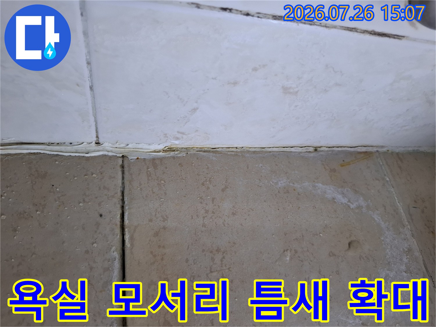 오염되고-갈라진-욕실-타일-줄눈의-근접-촬영-사진