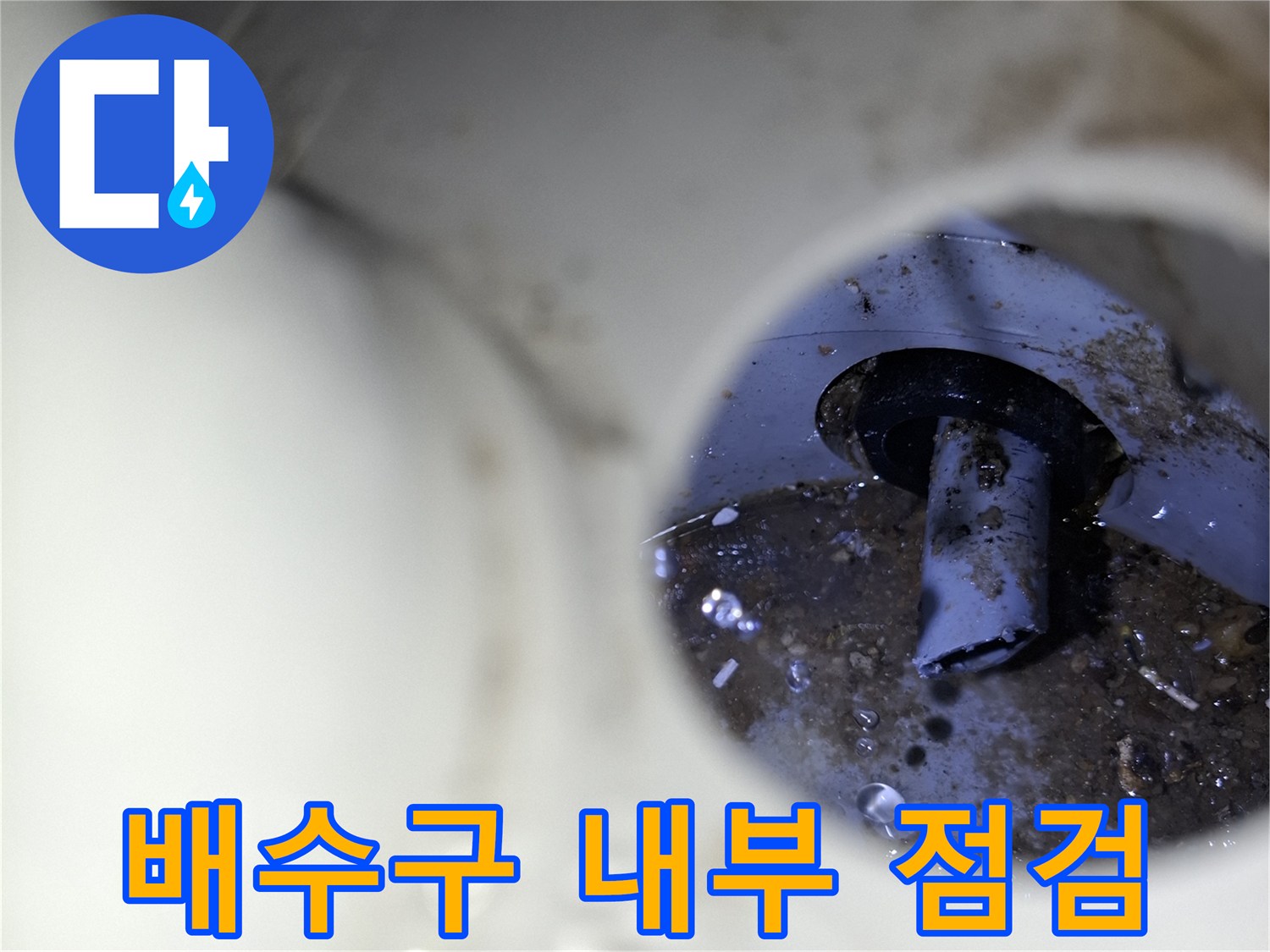 서대문구 아파트-세탁실 배수구 내부 상태 확인 사진