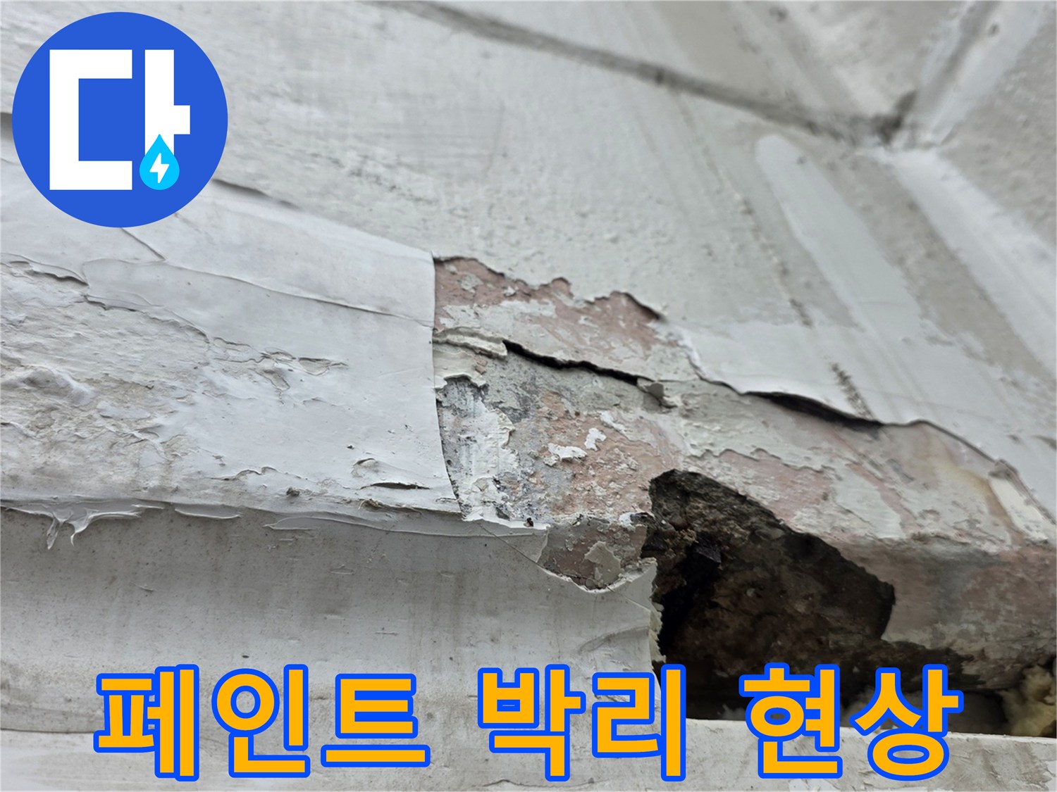노원구 중계동-벽면 페인트가 벗겨지고 콘크리트가 노출된 상태입니다