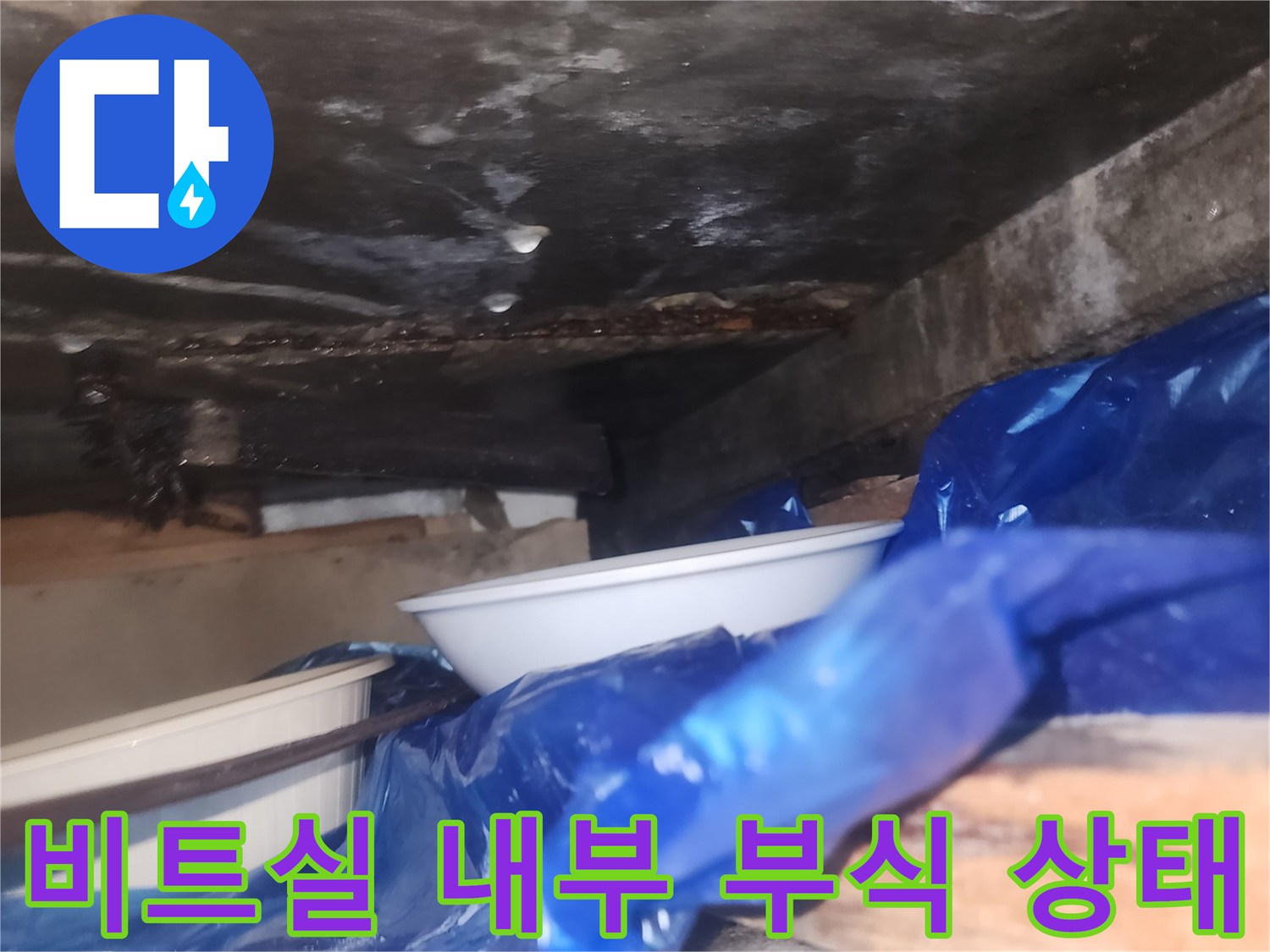 부식된-철근과-습기가-찬-비트실-내부-전경